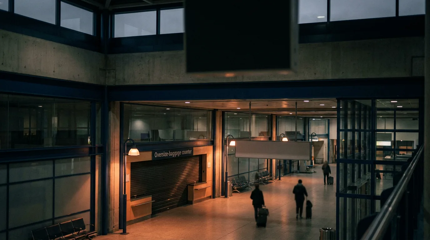 Zone de livraison des bagages dans un terminal calme — Convention de Montreal et bagages