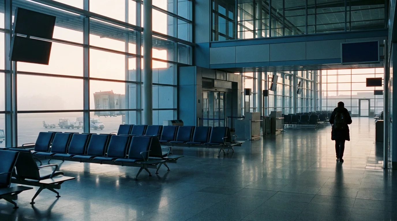 Intérieur calme d'un terminal d'aéroport — DGAC